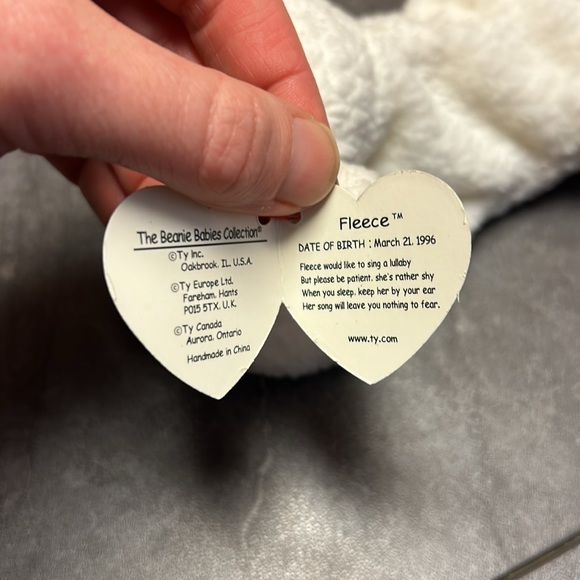 Ty Fleece beanie baby - Picture 3 of 3